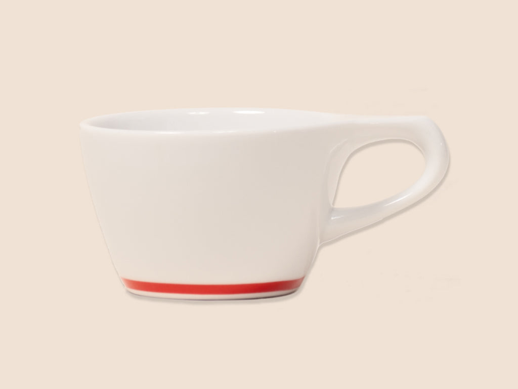 notNeutral 12oz Porcelain Latte Cups with Saucers